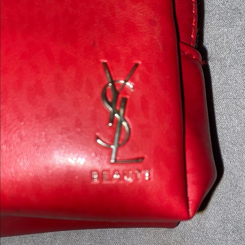 Yves Saint Laurent Red Pouch - Picture 2 of 4